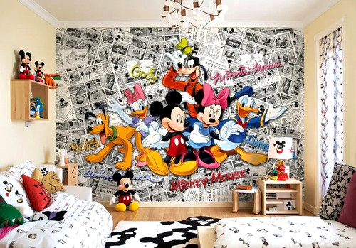 Carta parati mickey mouse - carta,