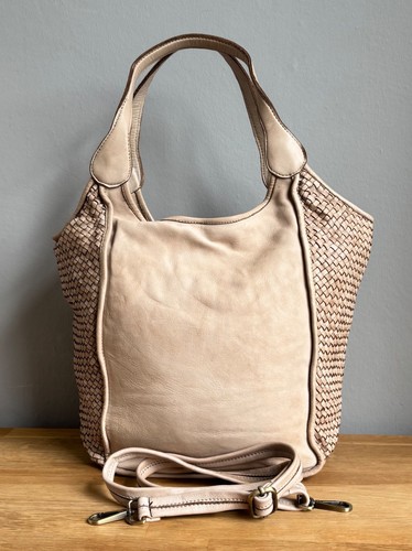 Borsa shopper tracolla - , beige