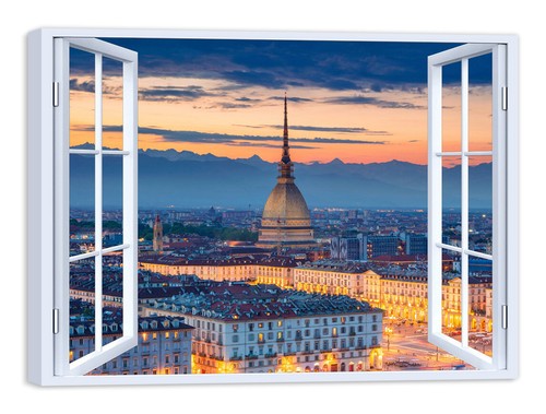 Quadro stampa tela - su, con