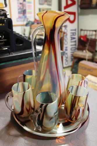 Vintage servizio caraffa vetro - servizio,