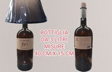 Lampada da tavolo bottiglia da 3 litri La Grappa 903 con paralume