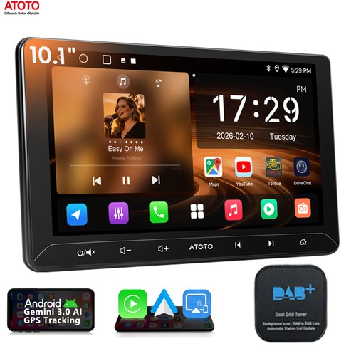 Atoto a5l10 pollici dab - pollici, dab/dab+