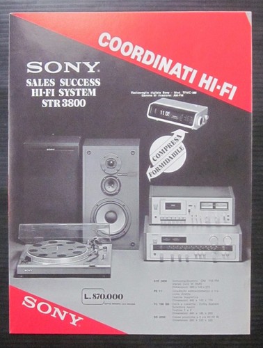 Sony coordinati brochure - sony, hi-fi