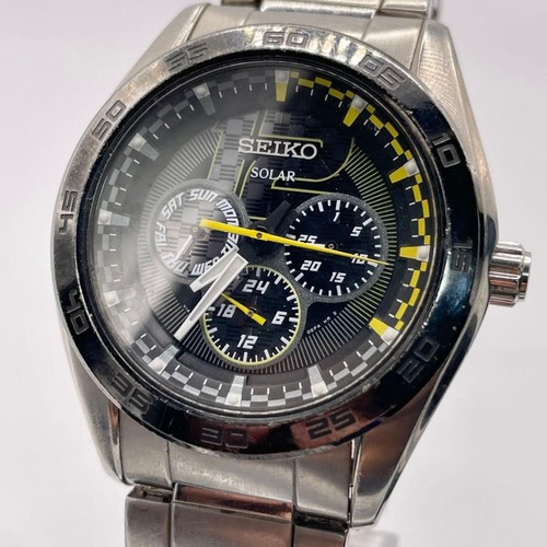 Seiko solar cronografo - seiko, nero