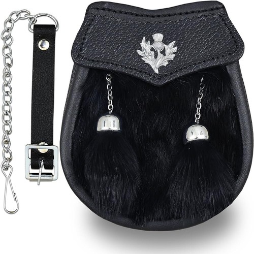 Kilt pelliccia nero ragazzo