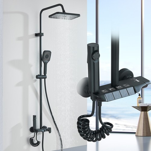 Rubinetto doccia nero - , sistema