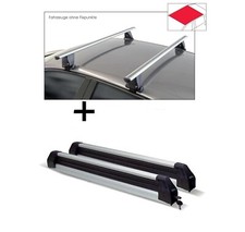 Barre portasci Silver Ice +