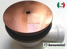 PILETTA DOCCIONE PER PIATTO DOCCIA FORO DA 90 MM. BONOMINI RAMATO - RAME