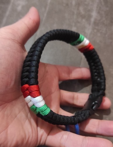 Collare cane paracord - in, nero
