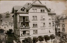 19845   VECCHIA CARTOLINA  FORSE ZURICH SVIZZERA ANTICA CASA