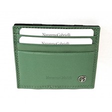 Portafoglio piatto in pelle