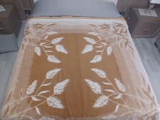 SOMMA  COPERTA 100% PURA LANA VERGINE DIMENSIONE 230X270CM NATURALEMORBIDA 