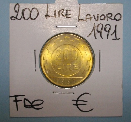 200 lire 1991 lavoro - 200,