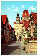 Postcard Rothenburg/Tauber Daint Mark's Tower built in the twelve century