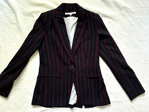 Giacca blazer righe veronica - a,