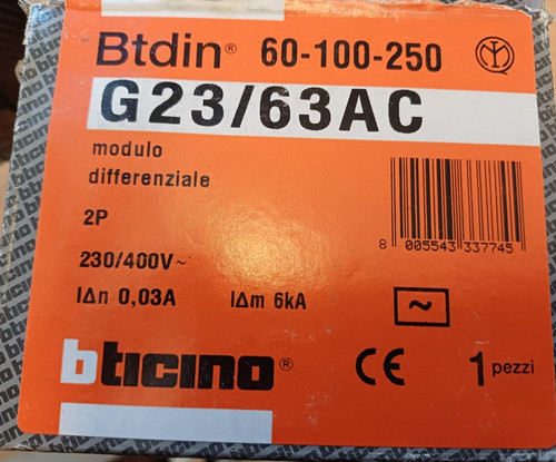 Modulo differenziale bticino - modulo,