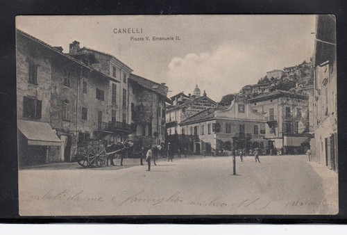 Cartolina canelli piazza - canelli,