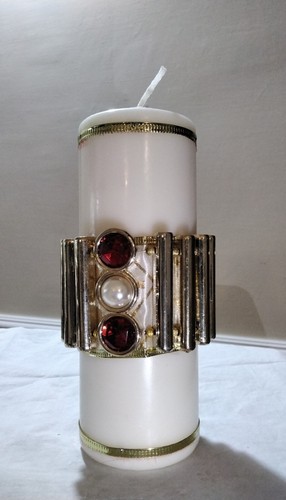 Candela decorata con - candela, e