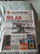 Gazzetta Dello Sport Milan Campione Del Mondo 2007