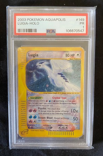 Carta pokemon aquapolis lugia - pokemon,