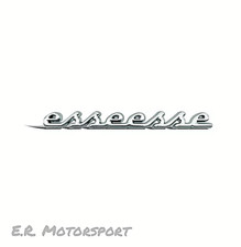 Stemma "esseesse" Abarth in Alluminio SILVER Fiat Punto Cinquecento 500 595