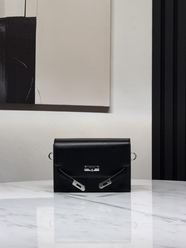 Borsa mano nera elegante box - borsa,