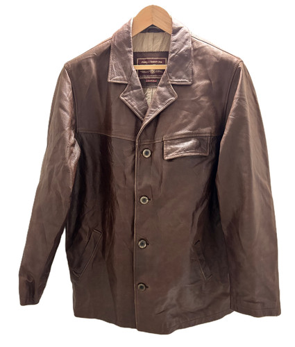Giacca pelle marrone marlboro - marrone,