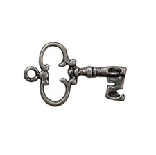 *HH* Ciondolo Pendente Charm Chiave Chiavetta Portafortuna Argento Collana