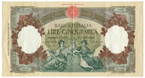 5000 lire capranesi - 5000,