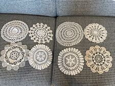 Set 8 Centrini Uncinetto Fatto A Mano