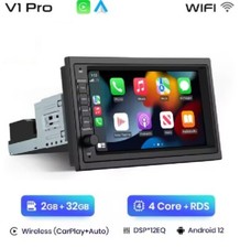 AWESAFE Autoradio 2+32GB 1 DIN / 2 DIN Android 13, Wireless CarPlay Android Auto