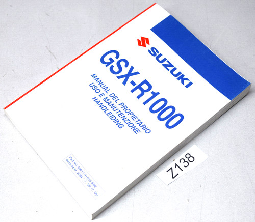 Suzuki gsx r1000 manuale - gsx-r1000, k5-k6