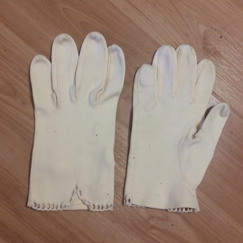 Guanti vintage bambina - guanti,