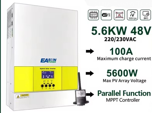 Easun 6kw inverter ibrido - easun,
