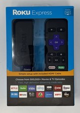 Roku Express (6a generazione) HD Media Streamer 3900RW Edizione VUDU - Nero (C)
