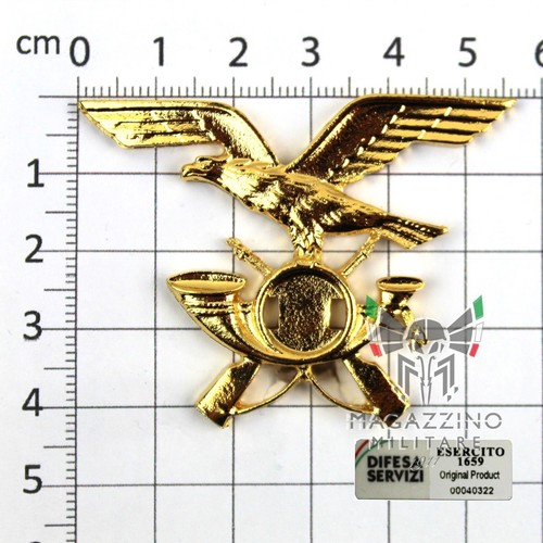 Fregio alpini fanteria - alpini, metallo