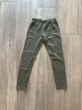 Leggings bambina verde oliva a