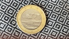Moneta Rara 1 Euro Finlandia Cigni 2000  Coin 1 € Finland 2000