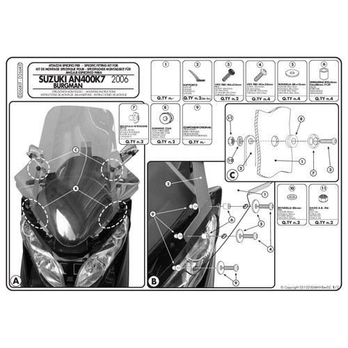 Kit spoiler per suzuki 400 - spoiler,