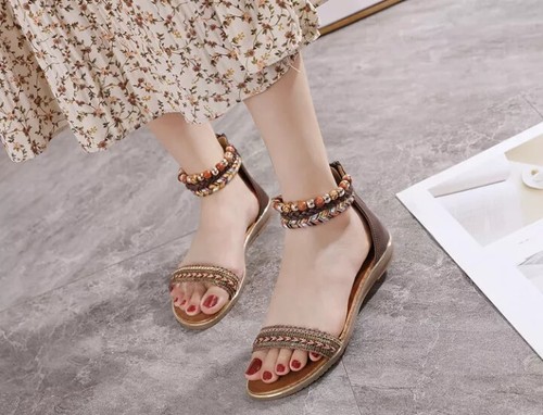 Sandali donna bassi nero - donna,