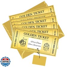 6 Set Biglietto Oro con Buste