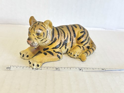 Vintage resin bengal tiger cub - resin,