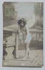 99564 Cartolina - Bambino vestito da angelo - VG 1907