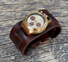 Cinturino orologio Bund per Citizen Bullhead cinturino militare stile Hollywood pelle