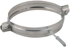 Collare inox per tubi vite - inox, e