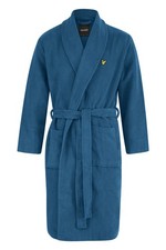 Accappatoio Lyle & Scott Lucas - Blu Marinaio | Accappatoio in spugna di lusso