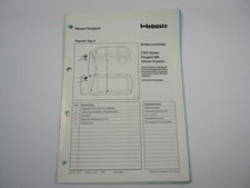 Fiat Ulysse Peugeot Citroen Evasion Einbauanleitung Webasto Top S BW50 Heizung