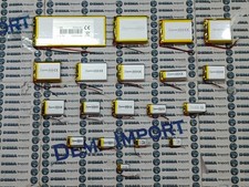 Batterie a litio 3.7V MULTI mAh basso drenaggio Pila ricaricabile ai polimery