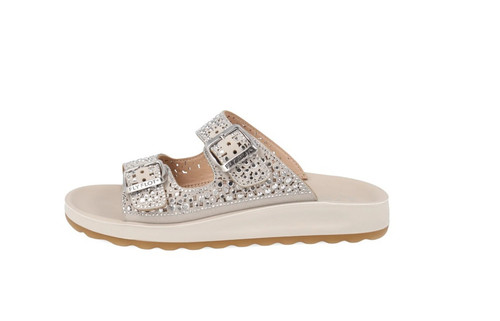 Ciabatte con fascia strass - in,