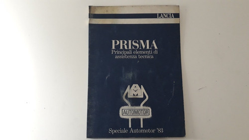 Manuale officina lancia prisma - manuale,